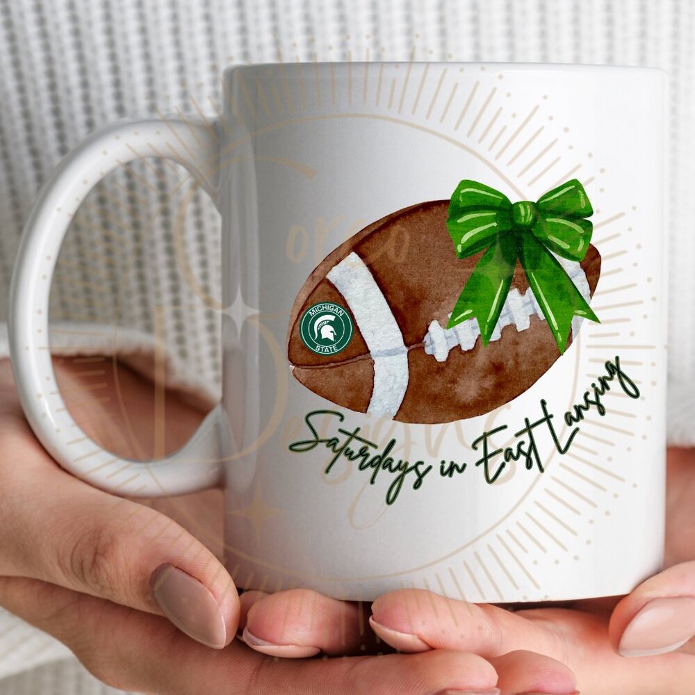 Michigan State Saturdays In East Lansing 11 oz Coffee Mug, Coffee Lover Gift!